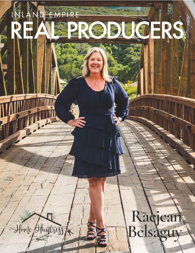Inland Empire Real Producers Magazine Cover - Raejean Belsaguy